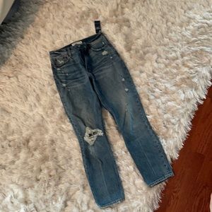 A&F the skinny high rise jean “kathleen post” edit